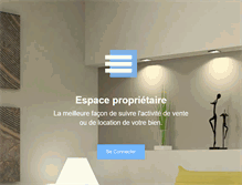 Tablet Screenshot of espaceproprietaire.com